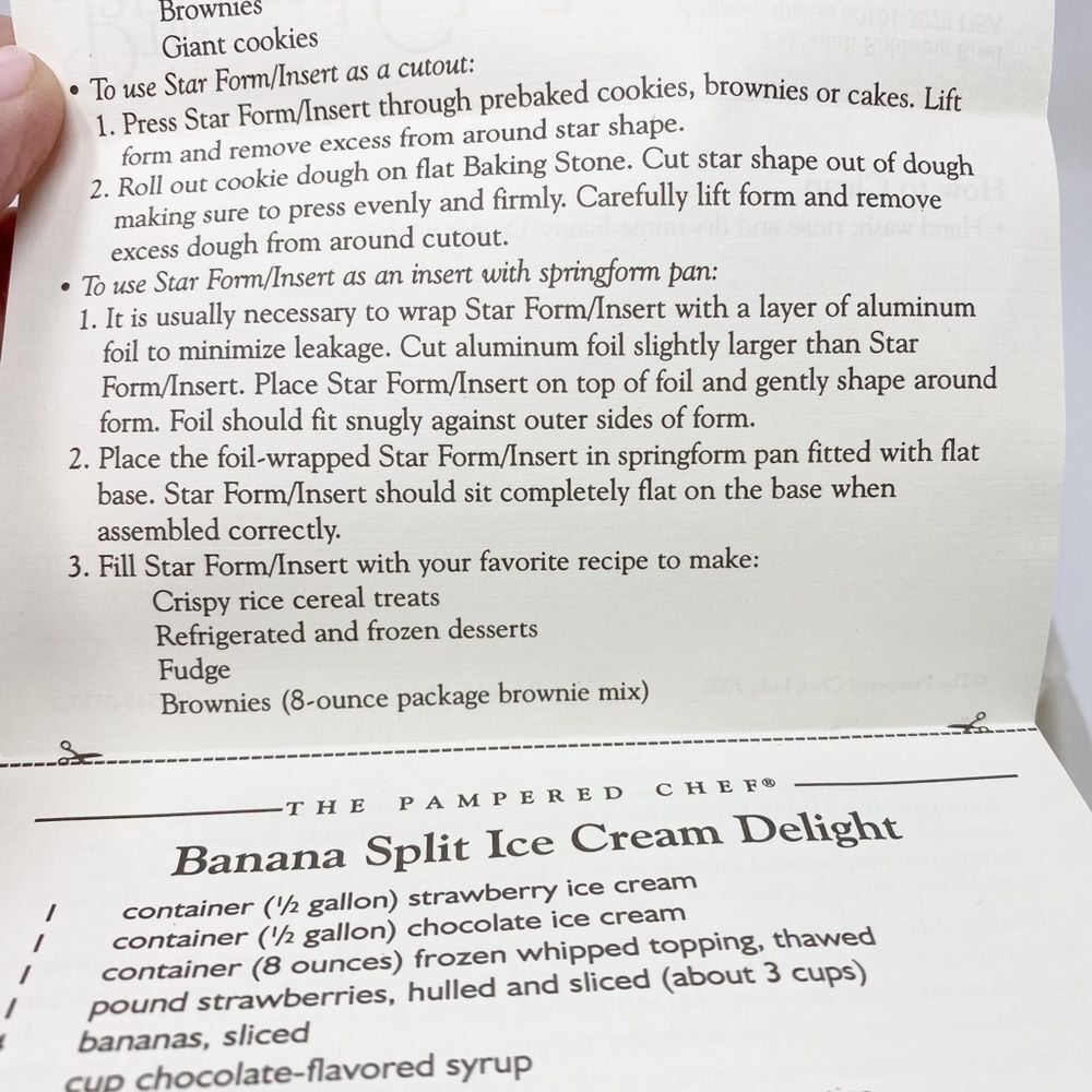 NEW Pampered Chef Star Baking Form/Insert - Picture 10 of 13